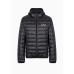 EA7 Emporio Armani Packable Hooded Core Identity Puffer Jacket Black/Gold