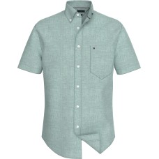 Tommy Hilfiger Pigment Dyed Linen R/F Shirt Minty Essence