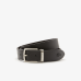 Lacoste Pin and Flat Buckle Belt Gift Set Black