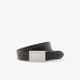 Lacoste Pin and Flat Buckle Belt Gift Set Black