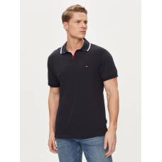 Tommy Hilfiger RWB Tipped V Collar Reg Polo Desert Sky 