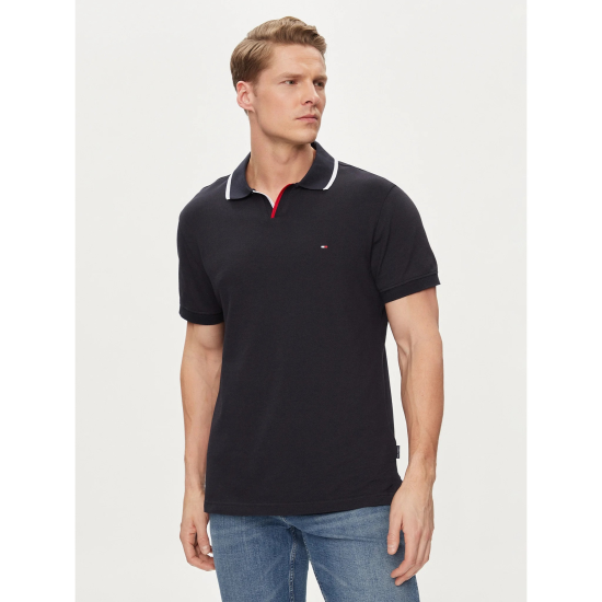 Tommy Hilfiger RWB Tipped V Collar Reg Polo Desert Sky 