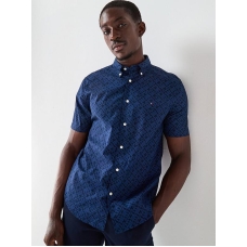 Tommy Hilfiger Poplin Monogram S/S Desert Sky All Over