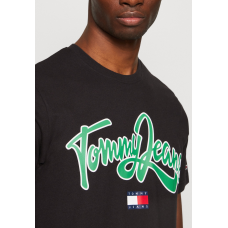 Tommy Jeans College Pop Text Tee Black