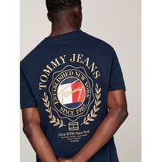 Tommy Jeans Reg Prep Explorer Luxe Tee Dark Navy