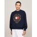 Tommy Jeans Boxy Prep Explorer Lux Crew Sweat Dark Night