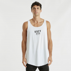 Kiss Chacey Pressure Dual Curved Tank Tee White