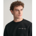 Gant Printed Graphic Crewneck Sweater Black