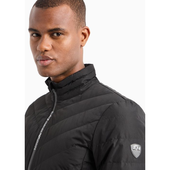 EA7 Emporio Armani Premium Shield Packable Down Jacket Black