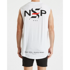 Nena and Pasadena Racer Scoop Back Muscle White