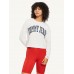 Tommy Hilfiger Relaxed Crop College L/S Tee White
