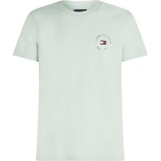 Tommy Hilfiger Roundle Logo Chest Tee Minty Essence