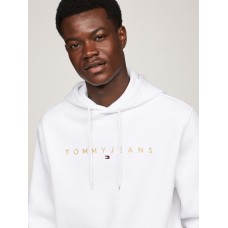 Tommy Jeans Linear Gold Hoodie White