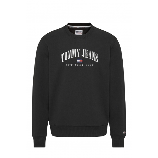 Tommy Jeans Regular Small Varsity Crew Black