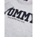 Tommy Jeans Reg TJ DNA Front Back Crewneck Sweater Silver Grey
