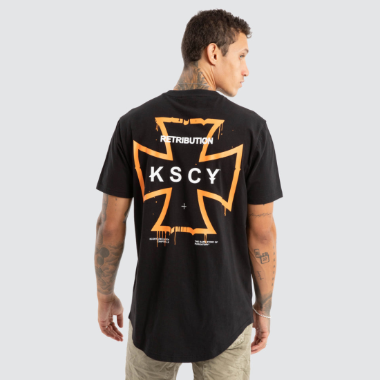 Kiss Chacey Retribution Dual Curved Tee Jet Black