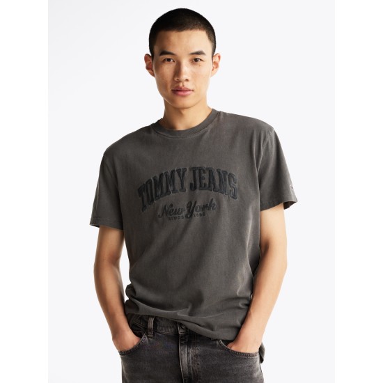 Tommy Jeans Reg Vintage Varsity Tee Black