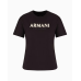 Armani Exchange Rhinestone Logo Tee Black