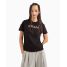 Armani Exchange Rhinestone Logo Tee Black