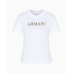 Armani Exchange Rhinestone Logo Tee White