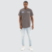 Nena and Pasadena Riot Dual Curved Tee Charcoal
