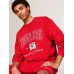 Tommy Jeans Relaxed Archive Crew Sweater Deep Crimson