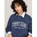 Tommy Jeans Relaxed Varsity Crew Neck Sweater Dark Night Navy WMNS
