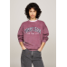 Tommy Jeans Relaxed Varsity Crew Neck Sweater Deep Rouge WMNS