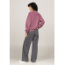 Tommy Jeans Relaxed Varsity Crew Neck Sweater Deep Rouge WMNS