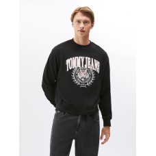 Tommy Jeans RLX Varsity Tiger Crew Black