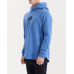 Nena and Pasadena Rubble Hooded Dual Curved Sweater Pigment Dutch Blue