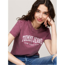 Tommy Jeans Reg Varsity Tee Deep Rouge 