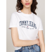 Tommy Jeans Reg Varsity Tee White Wmn