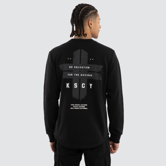 Kiss Chacey Salvation Dual Curved Sweater Jet Black