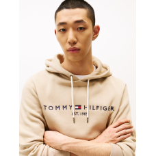 Tommy Hilfiger Logo Hoody Sandalwood