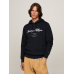 Tommy Hilfiger Script Logo Hoody Jet Black