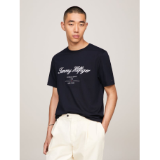 Tommy Hilfiger Script Logo Tee Desert Sky