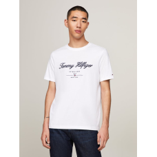 Tommy Hilfiger Script Logo Tee White