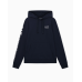 EA7 Emporio Armani Cotton Blend Logo Series Hood Navy/White