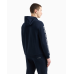 EA7 Emporio Armani Cotton Blend Logo Series Hood Navy/White