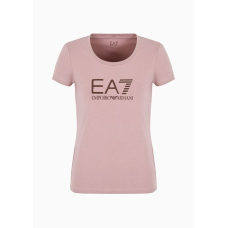 EA7 Emporio Armani Shiny Cotton Tee Pink WMNS