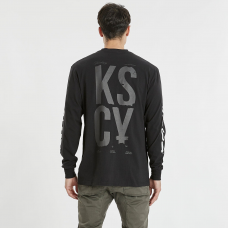 Kiss Chacey Silverdale Relaxed L/S Tee Jet Black