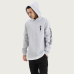 Kiss Chacey Silverthorne Heavy Layered Dual Curved Hoodie Grey Marle 
