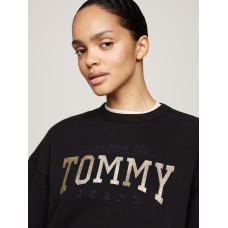 Tommy Jeans Varsity Crew Black Wmn