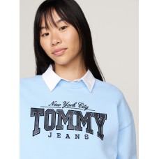 Tommy Jeans Varsity Crew Black Vessel Blue