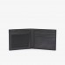Lacoste Fitzgerald Billfold in Leather with ID Card Holder Black