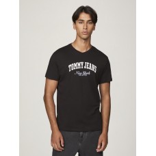 Tommy Jeans Slim Varsity Pop Tee Black