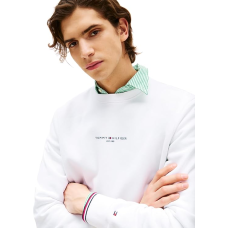 Tommy Hilfiger Small Tommy Logo Crewneck White