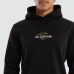 Nena and Pasadena Spine Dual Curved Hoodie Jet Black