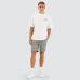 Nena and Pasadena S150 Slim Stretch Cargo Short Slate Grey